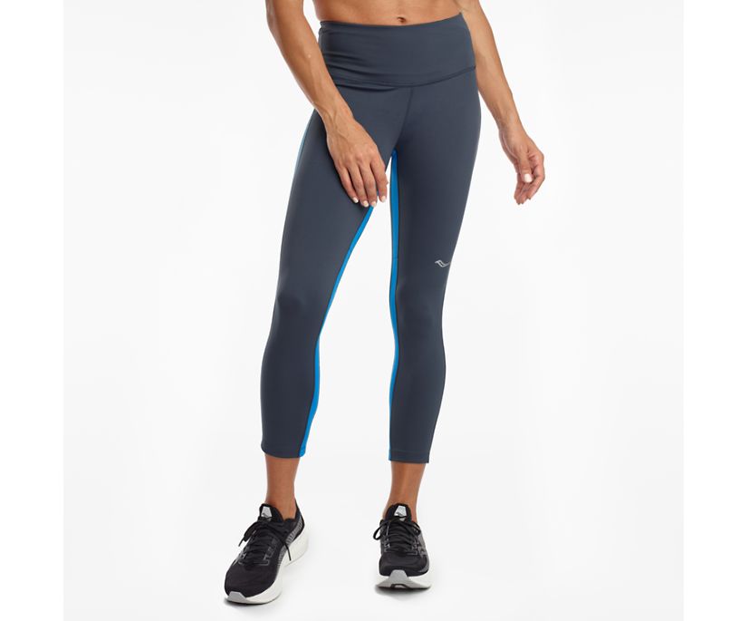 Pantalones Saucony Fortify Crop Mujer Azules | México 277JPQJ